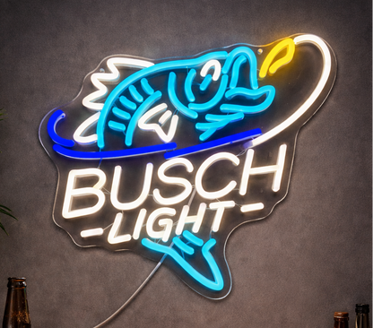 Fishing Beer Neon Sign