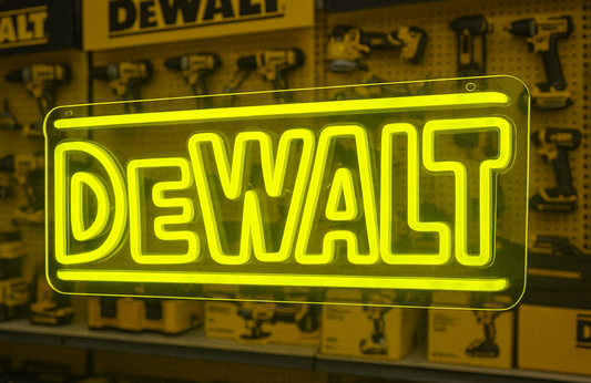 DeWalt Tools Neon Sign