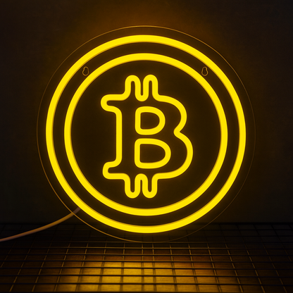 Bitcoin Crypto Neon Sign