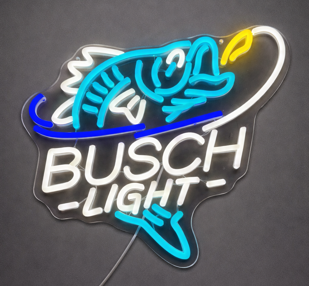 Fishing Beer Neon Sign