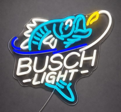 Fishing Beer Neon Sign