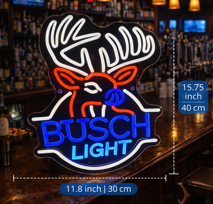 Deer Beer Neon Sign