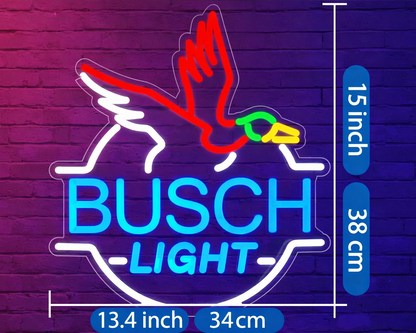 Duck Beer Neon Sign