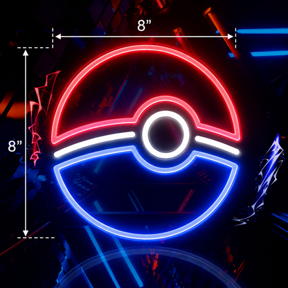 Pokemon Pokeball Neon Sign Kids Decor