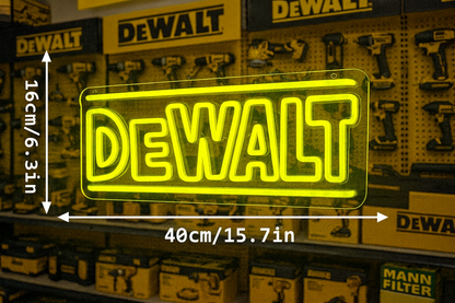 DeWalt Tools Neon Sign