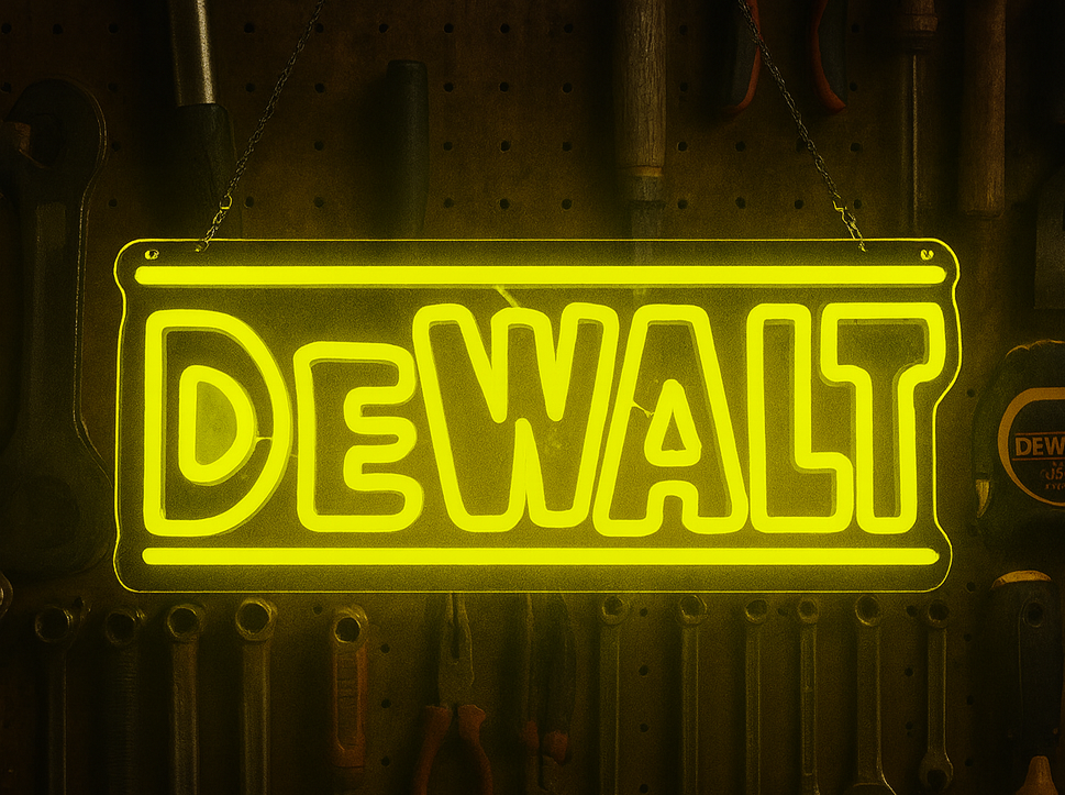 DeWalt Tools Neon Sign