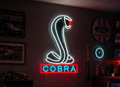 Shelby Cobra Ford Mustang Neon Sign