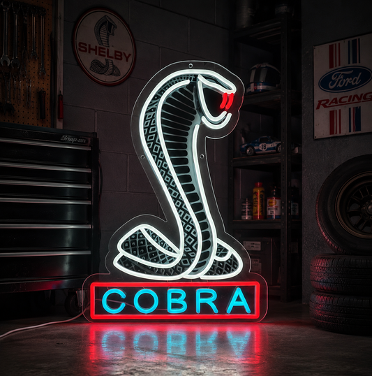 Shelby Cobra Ford Mustang Neon Sign
