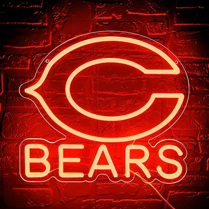 Bears Football NFL Neon Sign
