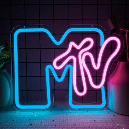 MTV Music Retro Neon Sign