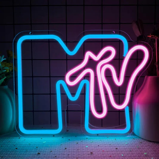 MTV Music Retro Neon Sign