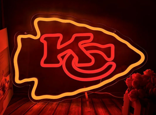 Kansas City Cheifs Football Neon Sign