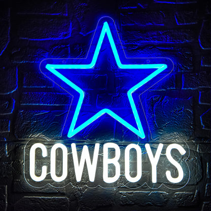 Cowboys NFL Football Neon Sign