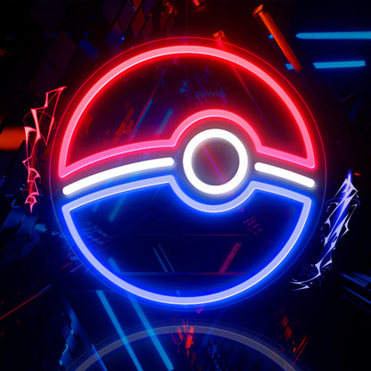 Pokemon Pokeball Neon Sign Kids Decor
