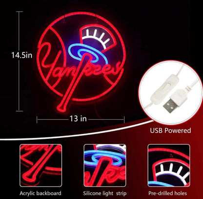 New York Baseball Neon Sign