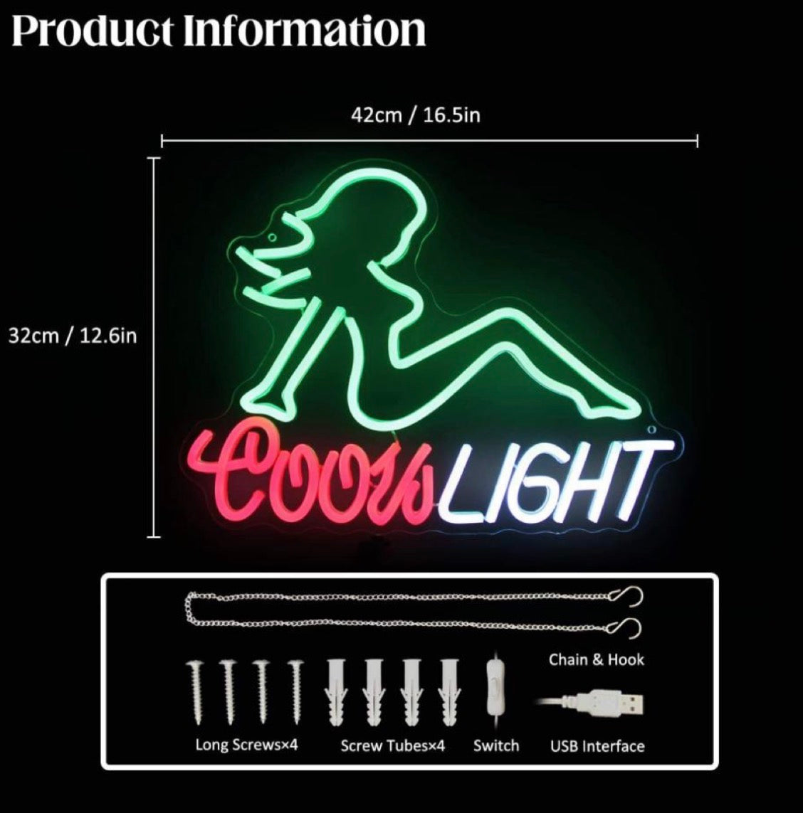 Coors Light Neon Sign