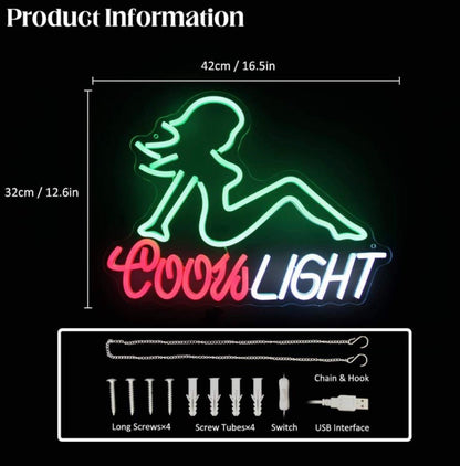 Coors Light Neon Sign