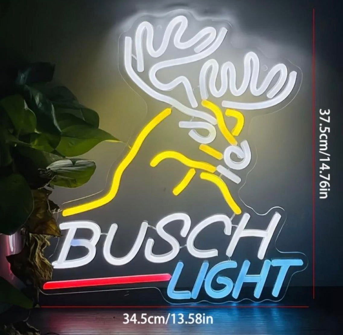Busch Light Deer Neon Sign