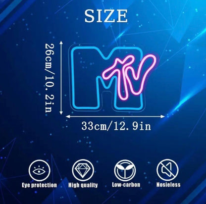 MTV Music Retro Neon Sign